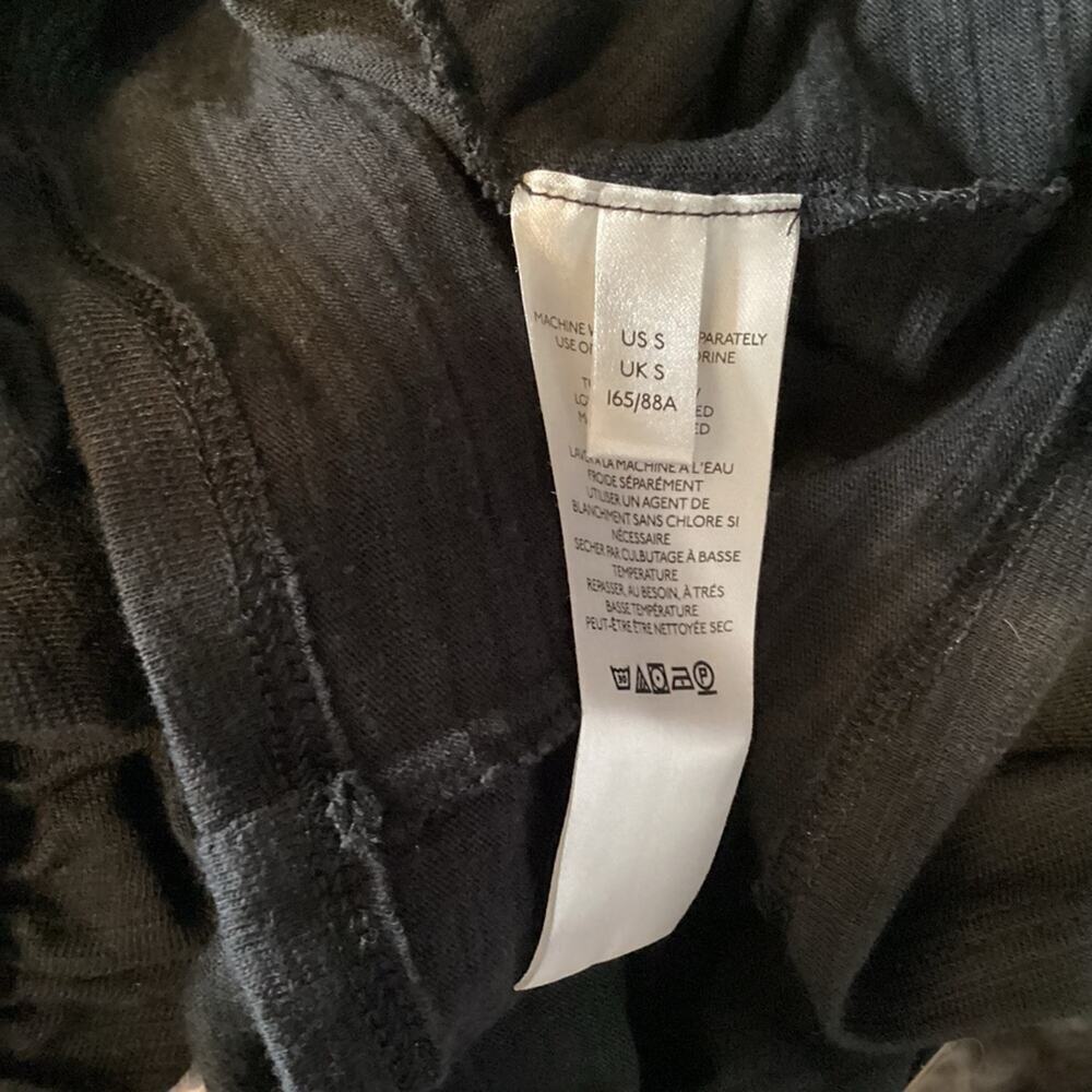 WE THE FREE SYNCHED SLEEVE BLACK LONG SLEEVE BLOUSE SIZE SMALL 1252 - Picture 8 of 9